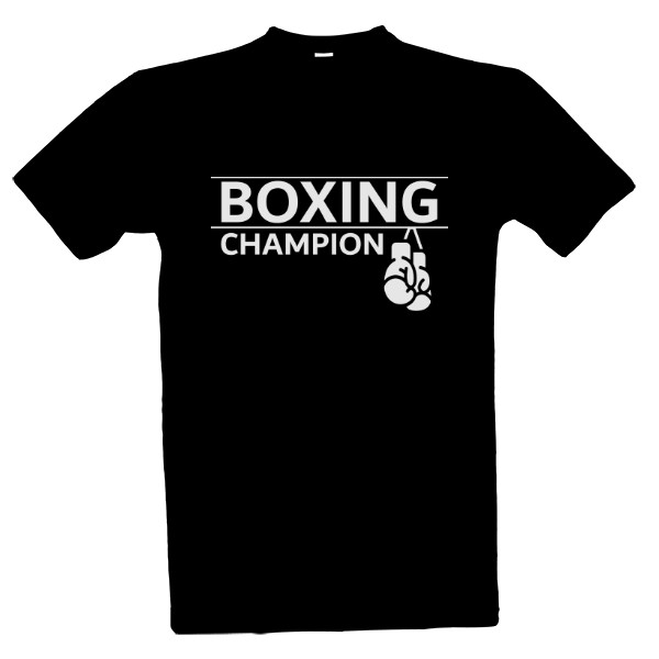 Tričko s potiskem Boxing champion