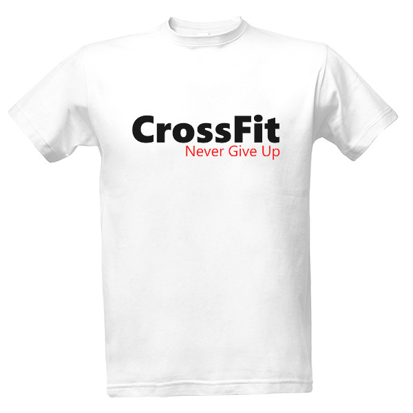Tričko s potiskem Crossfit bílé tričko